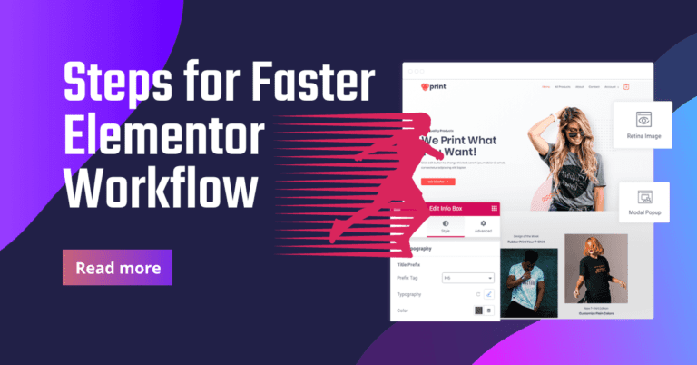 Faster Elementor Workflow